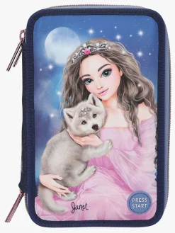 Kreativt Legetøj|TOPModel Tredelt Penalhus LED-lys Wolf Flerfarvet