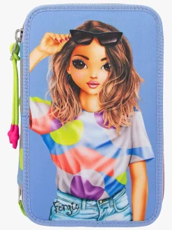 Kreativt Legetøj|TOPModel Tredelt Penalhus Flash Blå