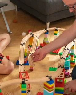 Togbaner & Legeborde|TOY2TrackConnector TOY2 Track Connector Builder Set Large Koblinger