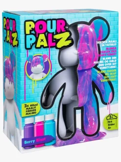 TOYMONSTER Kreativt Legetøj-POUR PALZ DIY-sæt Mal Din Egen Bjørn, Berry Blast