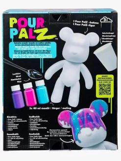 TOYMONSTER Kreativt Legetøj-POUR PALZ DIY-sæt Mal Din Egen Bjørn, Berry Blast