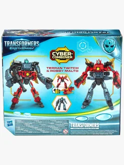 Transformers Legetøjsfigurer-EarthSpark Cyber-Combiner Figursæt Terran Twitch & Robby Malto