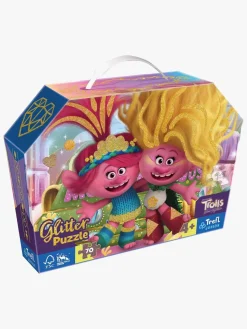 Spil & Puslespil|Trefl Junior Glitter Trolls Puslespil 70 Brikker