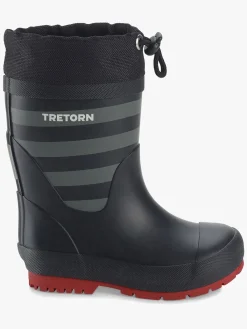 Børn Tretorn Gummistøvler-Gränna Vinter Forede Gummistøvler, Black/Grey