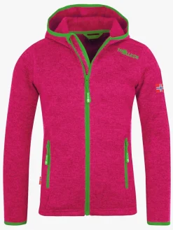 Fleecetøj|Trollkids Jondalen Fleecetrøje, Pink/Green
