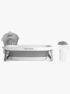 Badeværelset|Twistshake Badekar inkl. Badestøtte & Skyllekande, Pastel Grey