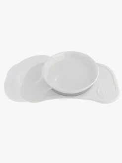 Spisetid|Twistshake Click-Mat Mini Tallerken & Underlag, Hvid