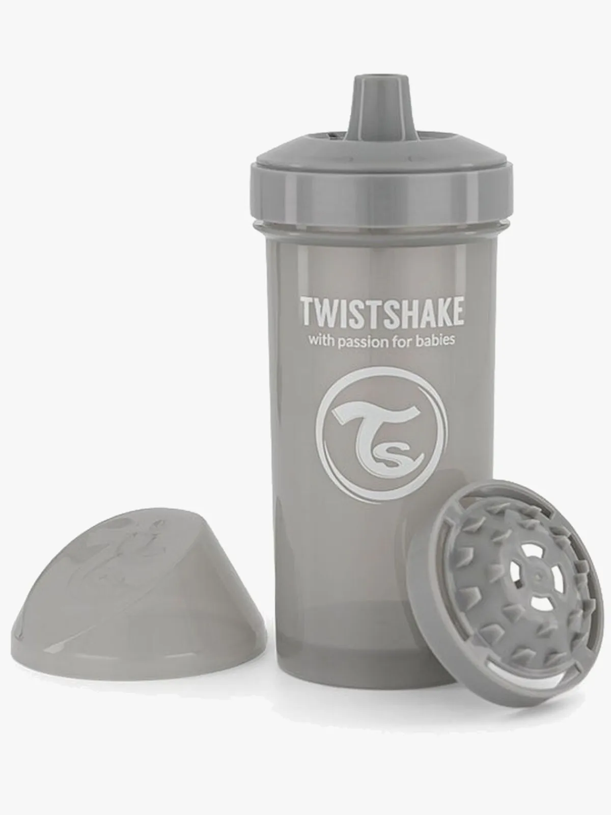 Twistshake Spisetid-Kid Cup 360 ml, Grå