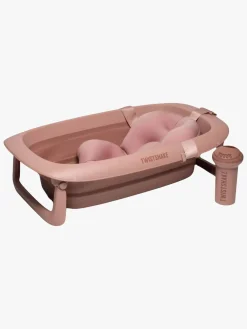 Twistshake Badeværelset-Limited Edition Badekar inkl. Badestøtte & Skyllekande, Faded Pink