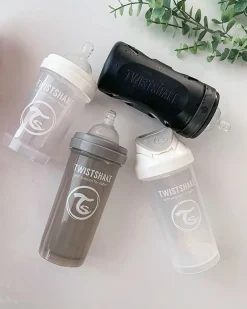 Spisetid|Twistshake Sutteflaske Anti-Kolik 180 ml, Grå Grå
