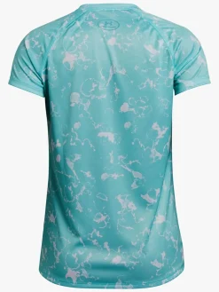 Overdele|UnderArmour Under Armour Big Logo Tee Novelty SS Træningstrøje, Neo Turquoise
