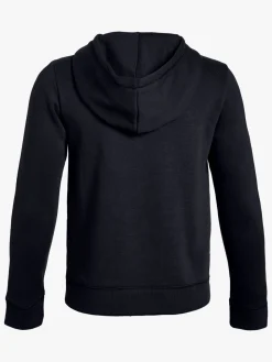Sportstøj|UnderArmour Under Armour EU Cotton Fleece Full Zip, Black Sort