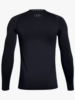 Sportstøj|UnderArmour Under Armour HeatGear Long Sleeve Træningstrøje, Black
