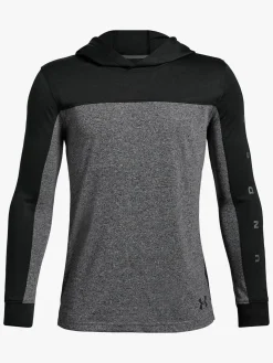 Overdele|UnderArmour Under Armour Relay Hoody, Black Grå/Sort