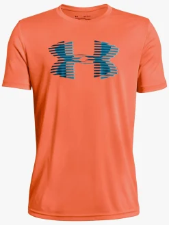 Sportstøj|UnderArmour Under Armour Tech Big Logo Solid Tee, Magma Orange