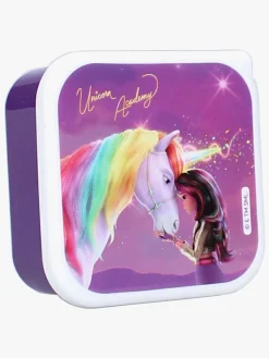 Spisetid|UnicornAcademy Unicorn Academy 3 in 1 Madkasse Fresh Bites, Lilla
