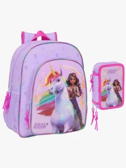 Børn UnicornAcademy Tasker-Unicorn Academy Junior Rygsæk 15L & Penalhus med 3 Rum