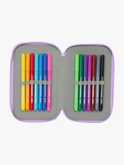 Kreativt Legetøj|UnicornAcademy Unicorn Academy Penalhus med 3 Rum, Lilla