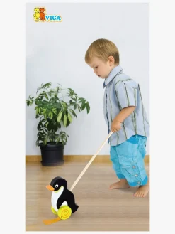 Trælegetøj|VIGA Gå-Legetøj Pingvin