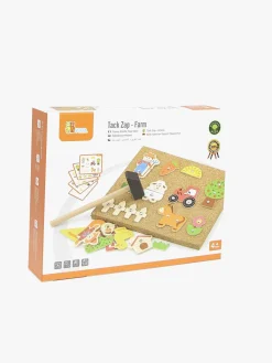 Kreativt Legetøj|VIGA Kreasæt Byg Din Bondegård Rød/Beige