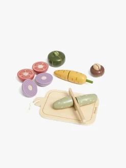 VIGA Rolleleg-Legesæt med Grøntsager og Skærebræt