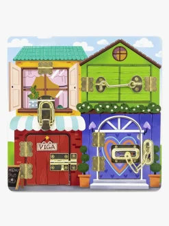 Børn VIGA Legetøj Til Børn På 0-10 År|Spil & Puslespil-Låsebræt Dyr