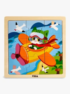 Børn VIGA Spil & Puslespil|Legetøj Til Børn På 0-10 År-Puslespil 4-pak Køretøj