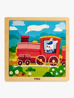 Børn VIGA Spil & Puslespil|Legetøj Til Børn På 0-10 År-Puslespil 4-pak Køretøj