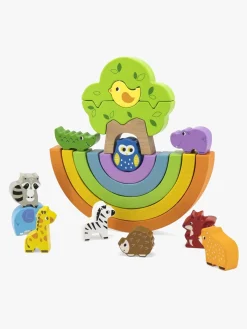 VIGA Babylegetøj-Stableklodser Regnbue 19 Dele