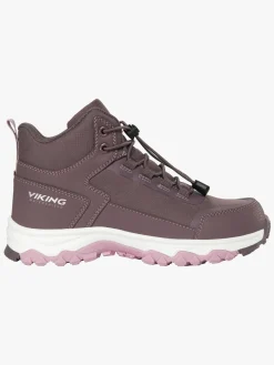 Børn VikingFootwear Sneakers-Viking Akkarvik Mid SL WP  Forede Sneakers, Plum/Pink