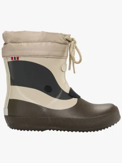 Børn VikingFootwear Gummistøvler-Viking Alv Indie Print Gummistøvler, Brown