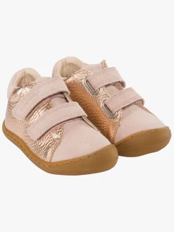 Børn VikingFootwear Begyndersko-Viking Alv Rena Barefoot 2V Begyndersko, Light Pink/Gold