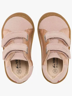 Børn VikingFootwear Begyndersko-Viking Alv Rena Barefoot 2V Begyndersko, Light Pink/Gold