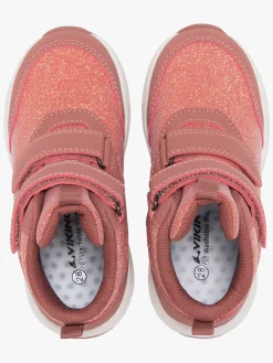 Børn VikingFootwear Sneakers-Viking Bouncy Glitter Mid 2V WP Sneakers, Pink