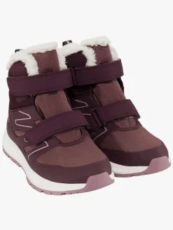 Børn VikingFootwear Støvler & Vinterstøvler-Viking Equip Defence WP 2V Vinterstøvler, Grape/Antique Rose