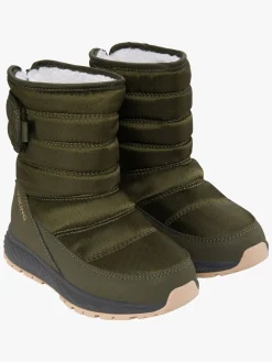 Børn VikingFootwear Støvler & Vinterstøvler-Viking Equip Pull-on WP 1V Vinterstøvler, Olivengrøn