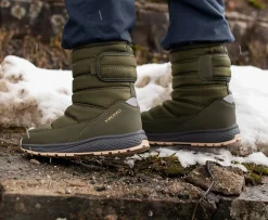 Børn VikingFootwear Støvler & Vinterstøvler-Viking Equip Pull-on WP 1V Vinterstøvler, Olivengrøn