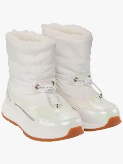 Børn VikingFootwear Støvler & Vinterstøvler-Viking Equip Shine Pull-On WP Vinterstøvler, Eggshell