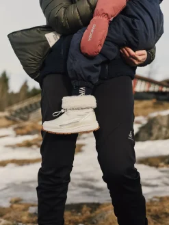 Børn VikingFootwear Støvler & Vinterstøvler-Viking Equip Shine Pull-On WP Vinterstøvler, Eggshell