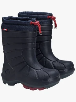 Børn VikingFootwear Støvler & Vinterstøvler-Viking Extreme  Forede Gummistøvler, Navy/Dark red