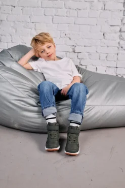 Sneakers|VikingFootwear Viking Hovet Mid 1V WP Sneakers, Olive/Red