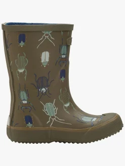 Gummistøvler|VikingFootwear Viking Indie Print Gummistøvler, Khaki/Linen Grøn/Brun