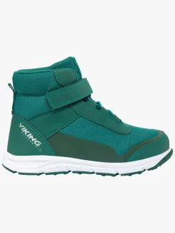 Børn VikingFootwear Sneakers-Viking Knapper Reflex Mid WP 1V Sneakers, Dark Green