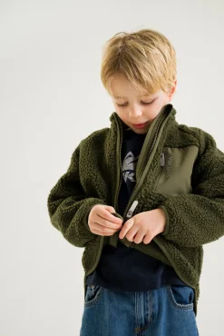 Fleecetøj|VikingFootwear Viking Playtime Fleecetrøje, Olive