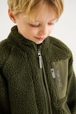 Fleecetøj|VikingFootwear Viking Playtime Fleecetrøje, Olive