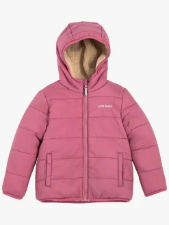 Fleecetøj|VikingFootwear Viking Playtime Vendbar Dynejakke, Plum Lyserød