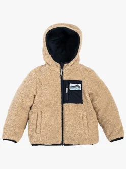 Fleecetøj|VikingFootwear Viking Playtime Vendbar Dynejakke/fleecetrøje, Navy Beige/Blå