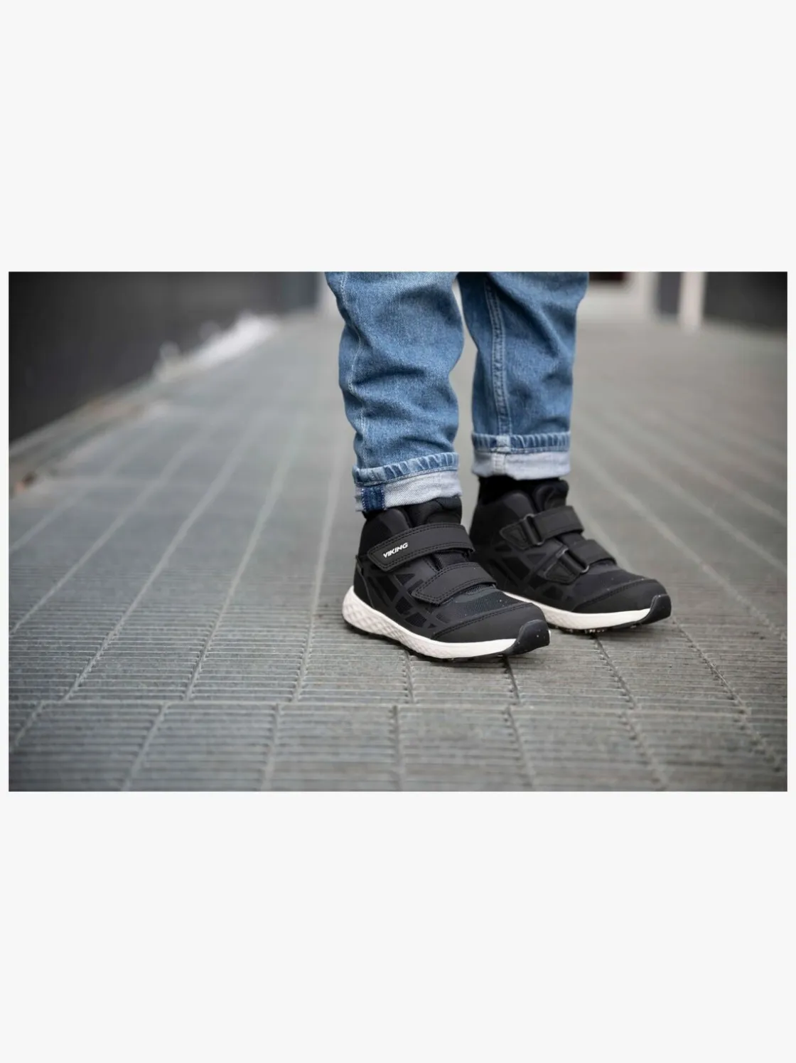 Sneakers|VikingFootwear Viking Veme Reflex 2V Mid GTX Sneakers, Black/White Sort/Hvid