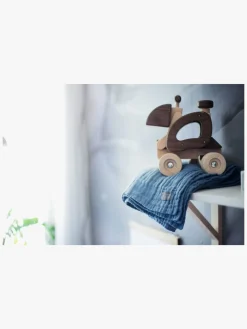 Stofbleer, Nusseklude & Babytæpper|VinterBloom Vinter & Bloom Tæppe Layered Musselin EKO, Storm Blue Blå