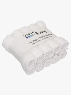 Pleje & Hygiejne|Virgel Vaskeklud Bambus 10-Pak, Hvid